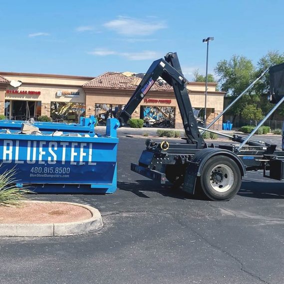 Gallery Blue Steel Dumpsters